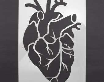 Heart Stencil, Reusable Mylar Craft Stencil For Painting, 106