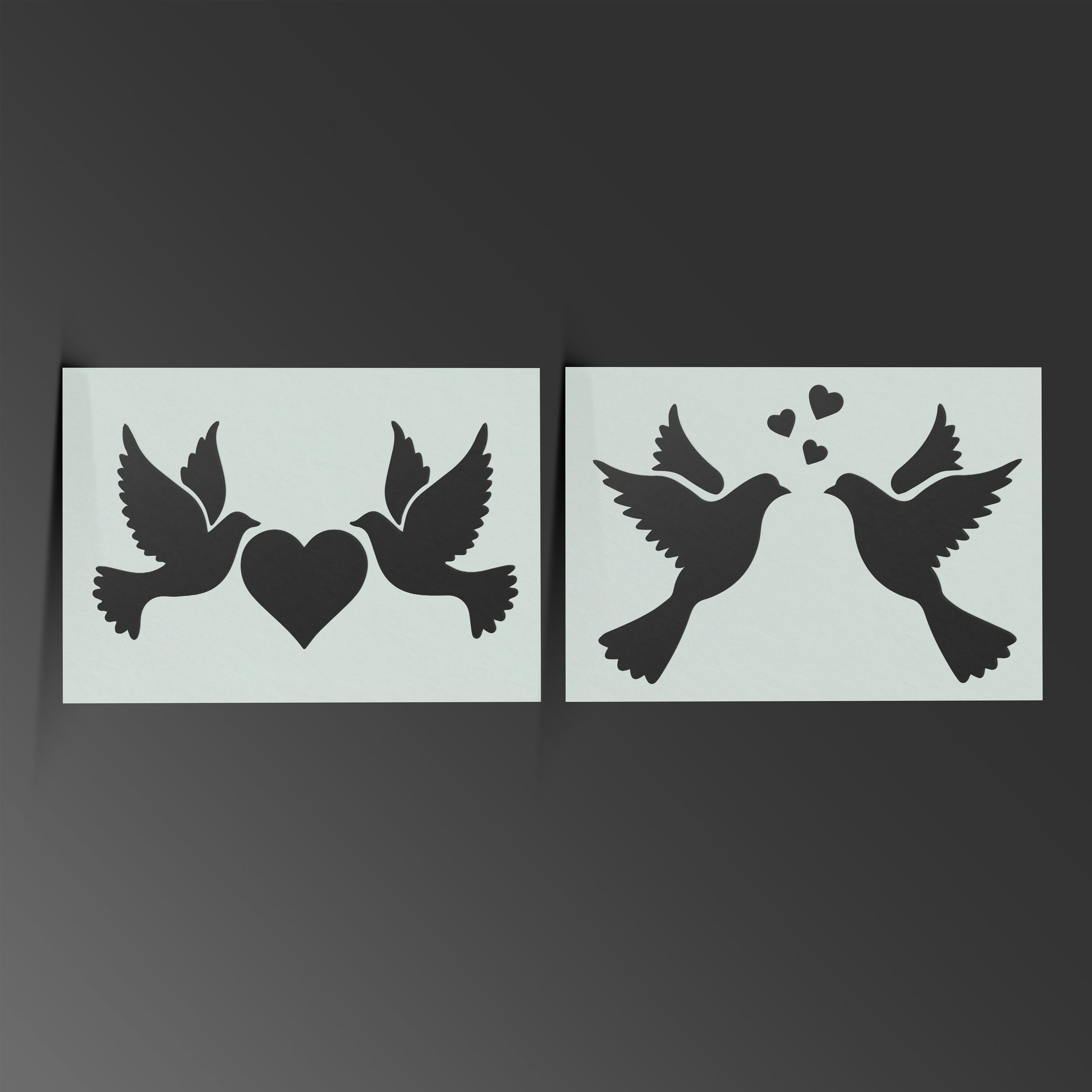 Love Birds Stencil Dove Shabby Chic Mylar Sheet Painting Wall - Etsy