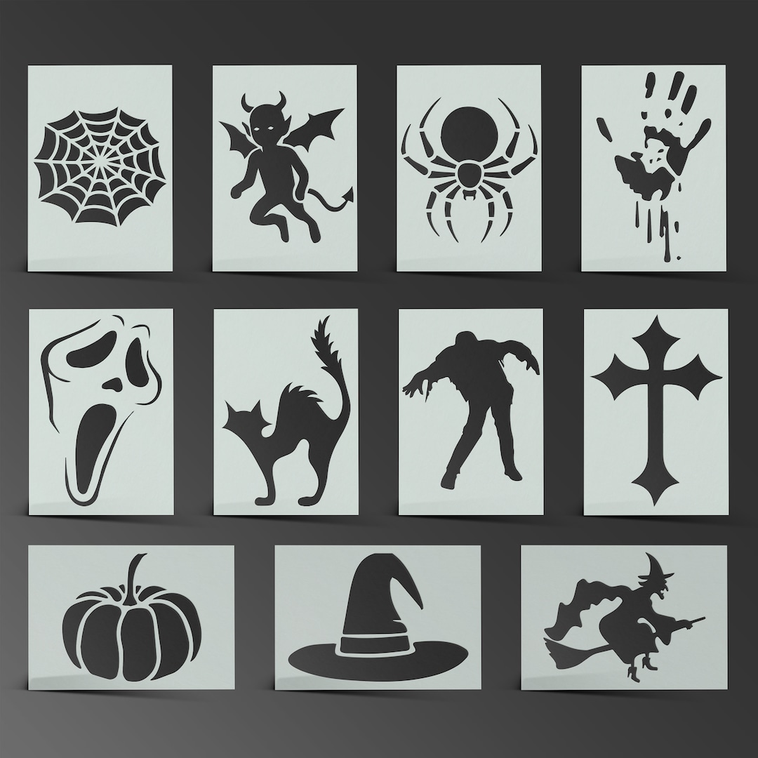 halloween-stencil-horror-scary-mylar-sheet-painting-wall-art-craft-airbrush-190-micron-part-1-etsy