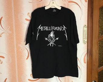 LLICA/メタリカ LLI'FUCKIN'CA Tシャツ L Vintage Metallica Metalli'fuckin'ca 1993 American Heavy