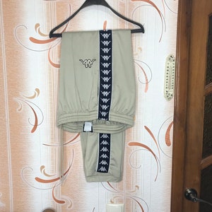 Vintage 90s Kappa Track Pants Tape Logo Size L