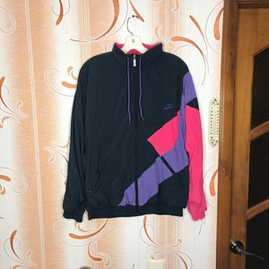 Vintage Nike Colorful Windbreaker 00s Swoosh Biglogo Jacket Size L
