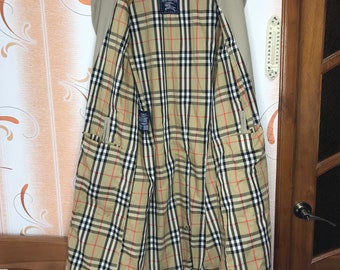 Vintage Burberrys Nova Check Trench Coat 90s Size 48 - Etsy