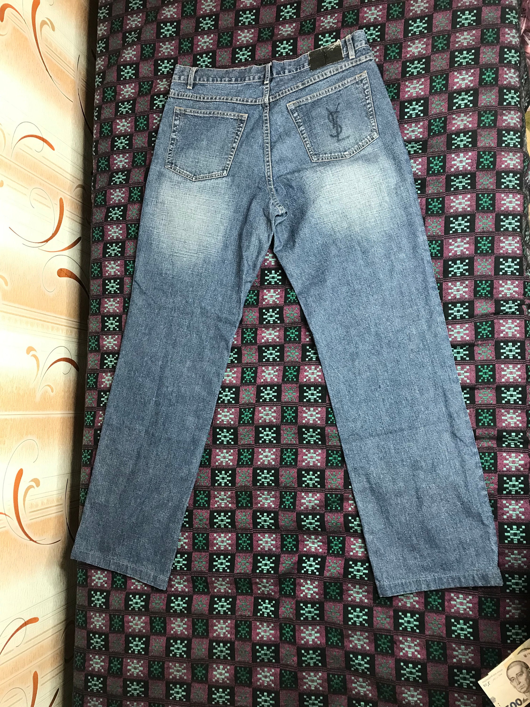 80s 90s Vintage Men's YVES SAINT LAURENT Jeans Navy Blue 80s 90s Vintage Men's YVES SAINT LAURENT Jeans Navy Blue