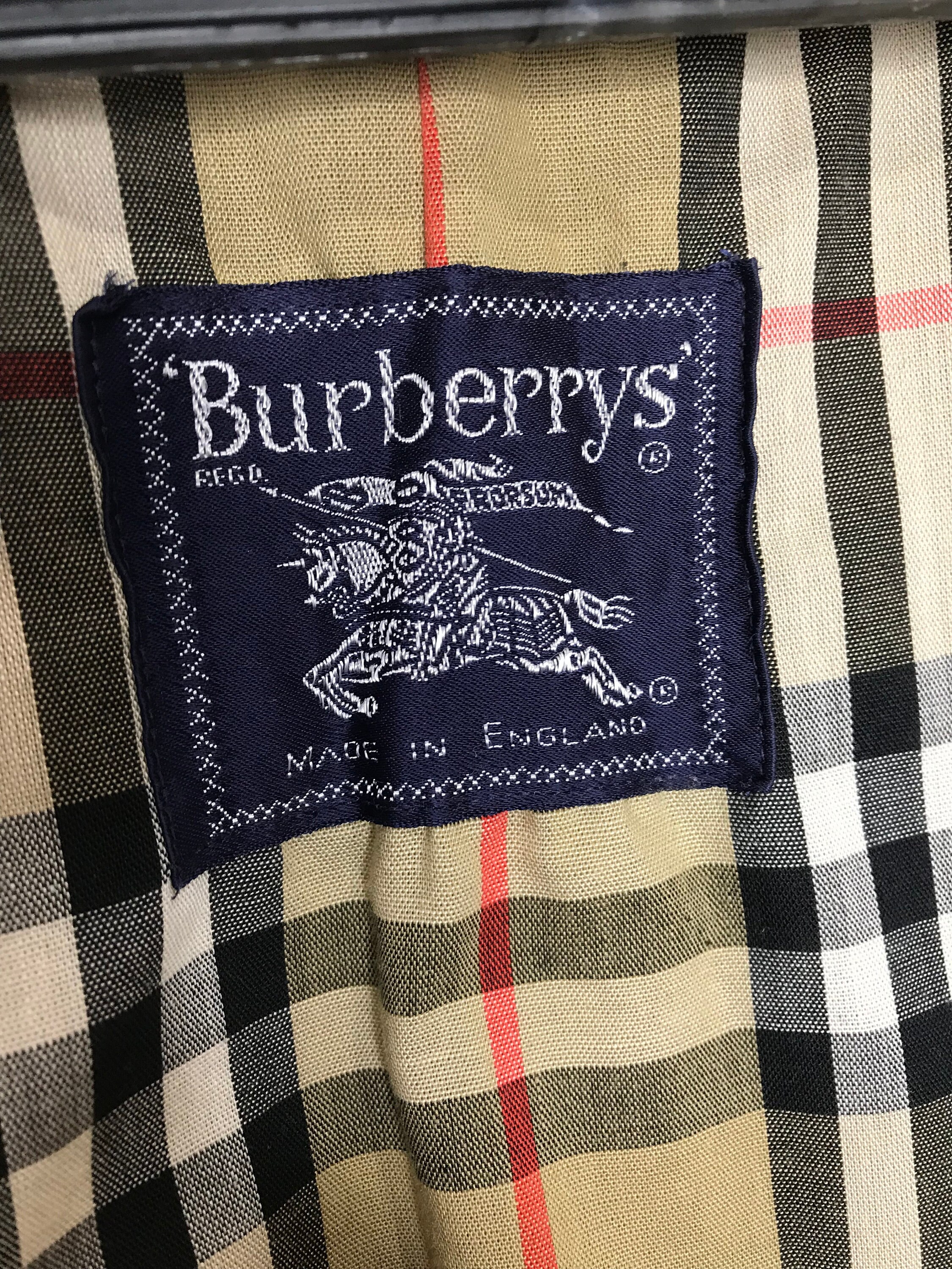 Vintage Burberrys Nova Check Trench Coat 90s Size 48 - Etsy