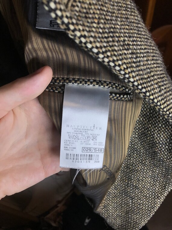 Blazer Harris Tweed Mario Barutti - Taille UK 44S, Carreaux, Occasion Très Bon état