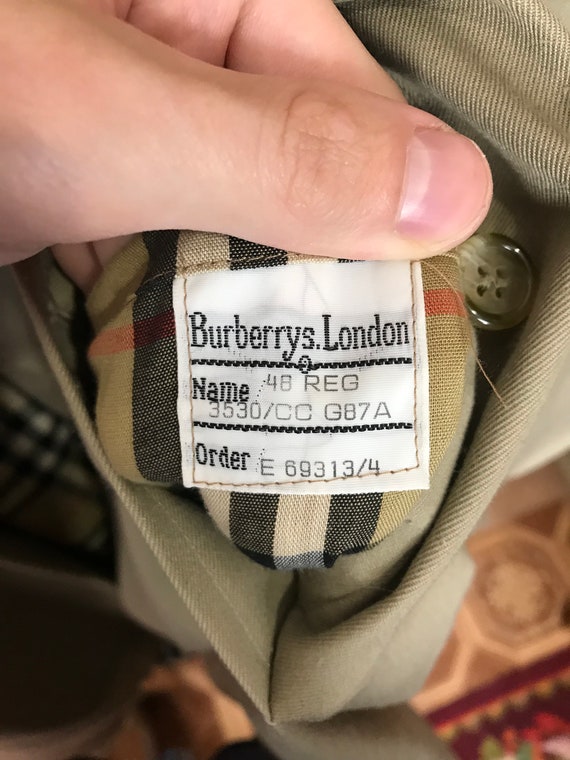 Burberry NOVA 布張り　万年筆　字幅M Vintage Burberrys Nova Check Trench Coat 90s Size 48 - Etsy