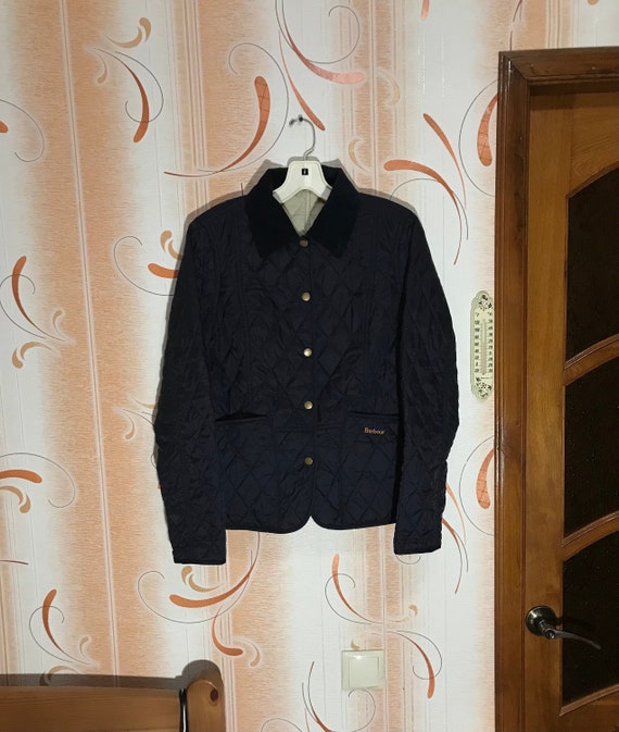 Women's BARBOUR black Shaped Microfibre Quilt jack
