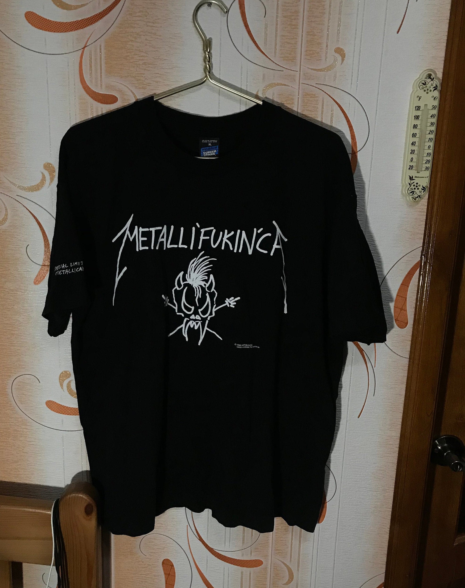 メタリカ 1993 ヴィンテージ metalli'fukin'ca T シャツ - Etsy 日本