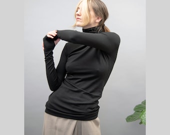 plus size thumb hole shirts