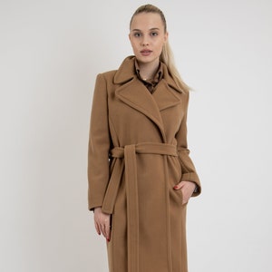 Winter Classic Coat/Wool Coat/Cashmere Coat/Warm Coat/Fashionable Coat/Winter Jacket/Slow Fashion Coat/Cashmere Jacket/FC2134