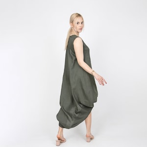 Convertible Dress/Wedding Convertible Dress/Linen Wedding Dress/Eco Dress/Slow Fashion/Linen Maxi Dress/Beach wedding dress/Flax Robe/FC1147