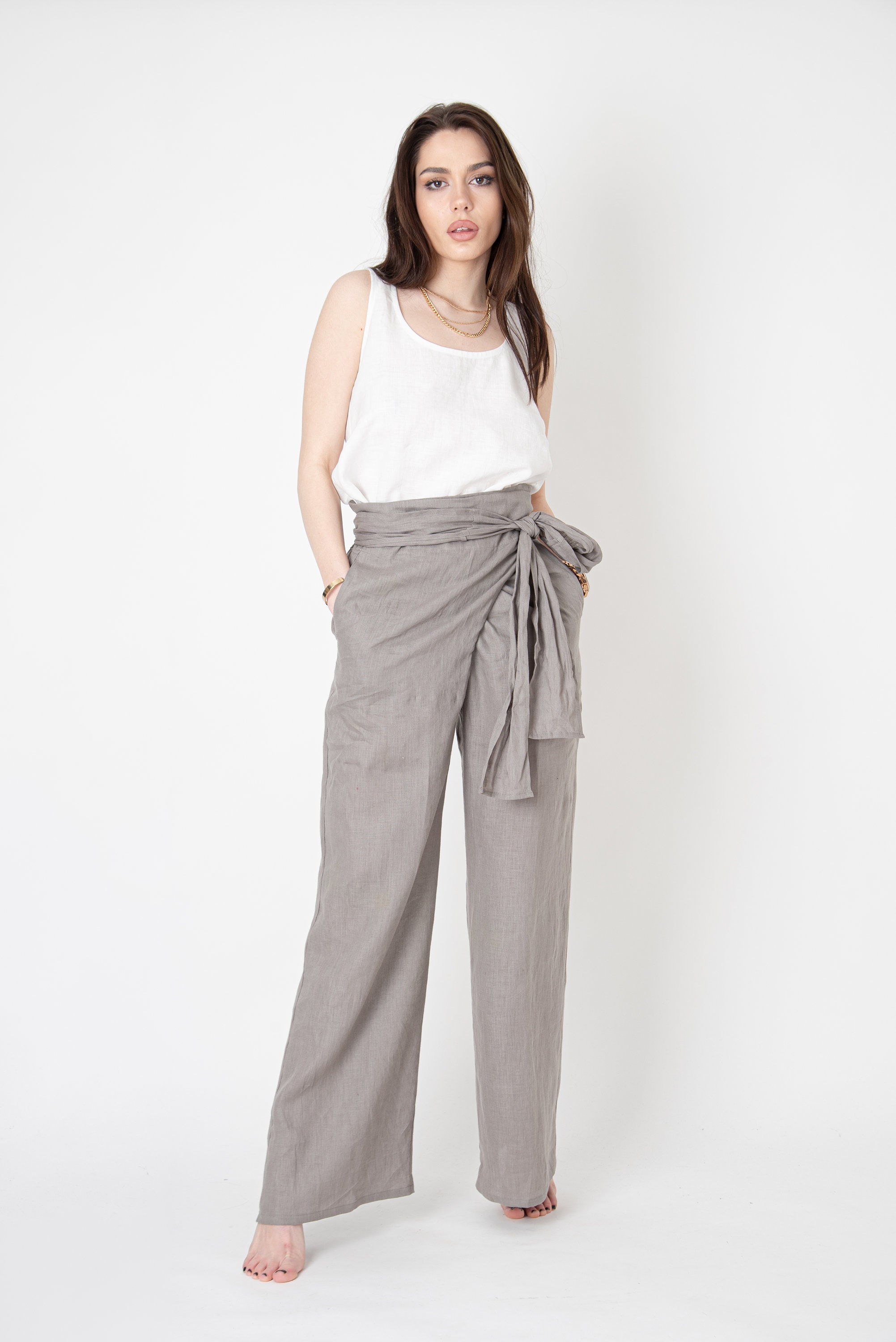 【NONCODE】Pamina Wide Wrap Slacks Pamina Wide Wrap Slacks - NONCODE | 60% - Asian Fashion