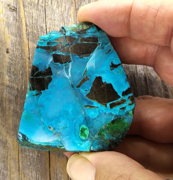 Gem Silica Blue Black and Green Fortress Ray Mine Arizona