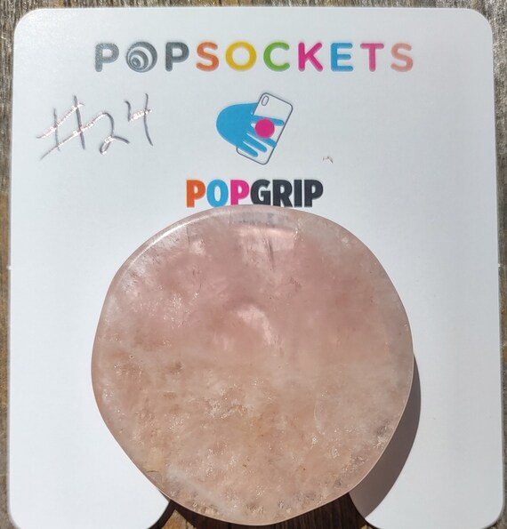 Rose Quartz Popsocket Phone Grip Kickstand Rock Socket Etsy UK