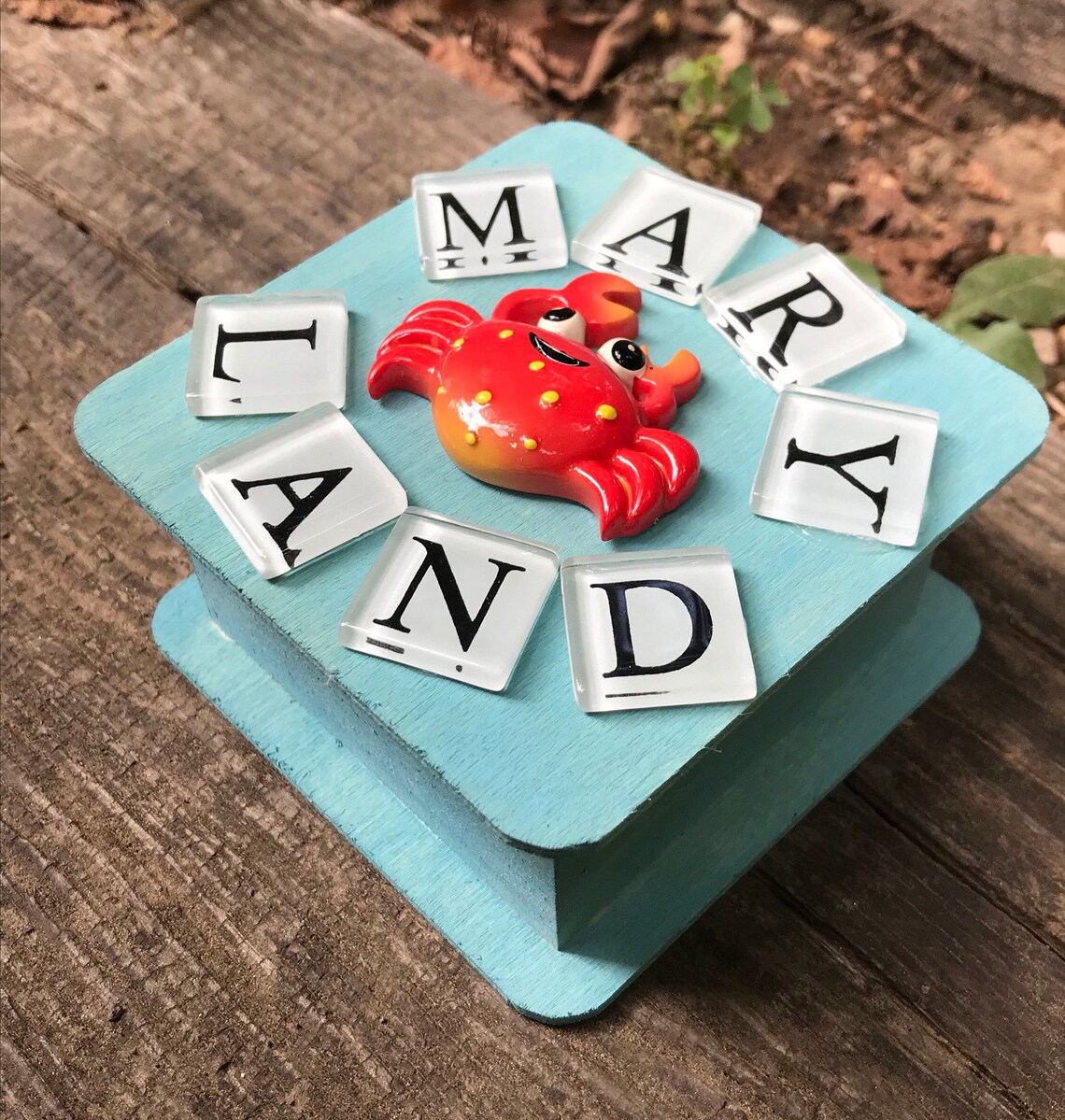 Maryland Trinket Box Small Ring Box Wood Keepsake Box ...