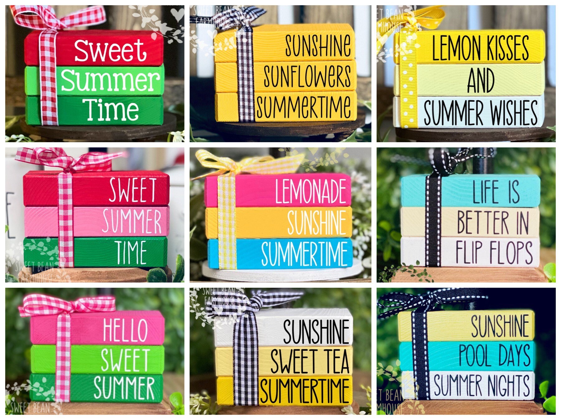 Summer Tiered Tray Decor Summer Decor Summer Home Decor Summer Etsy