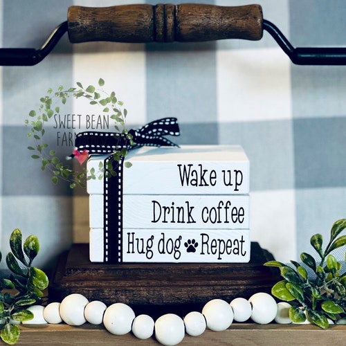 Dog Tiered Tray Decor Dog Puppy Decor Dog Themed Home Decor Etsy