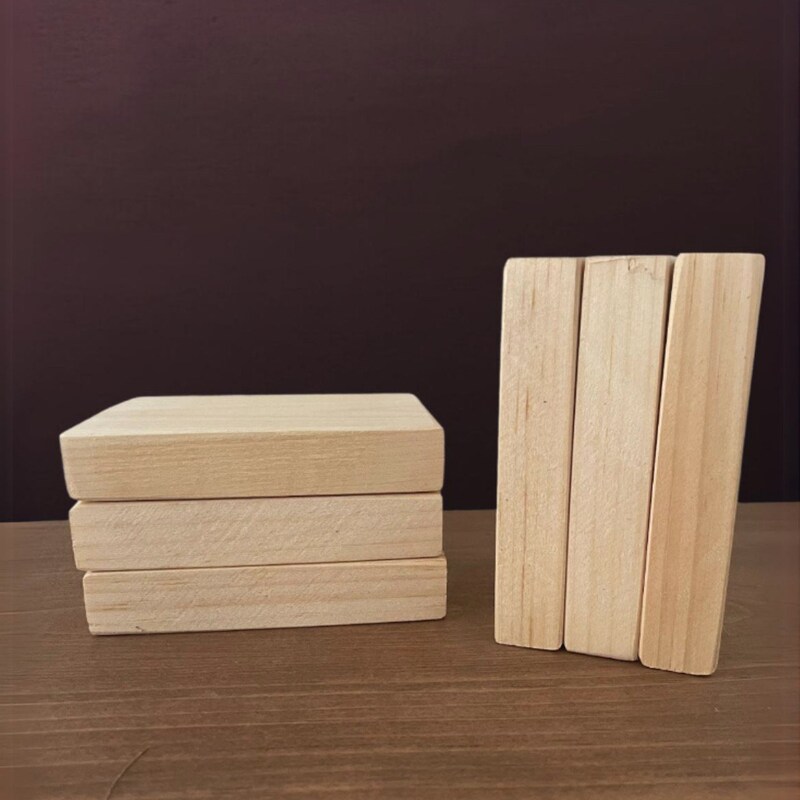 unfinished wood block