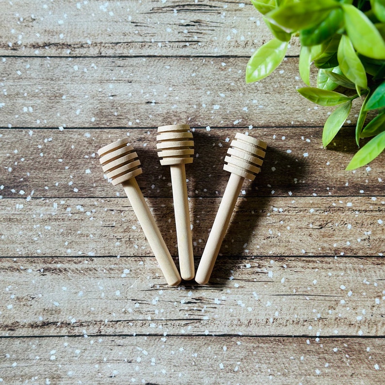 Mini Honey Dippers Wands Mini Dippers 3.15 Inches Wood Dippers Honey