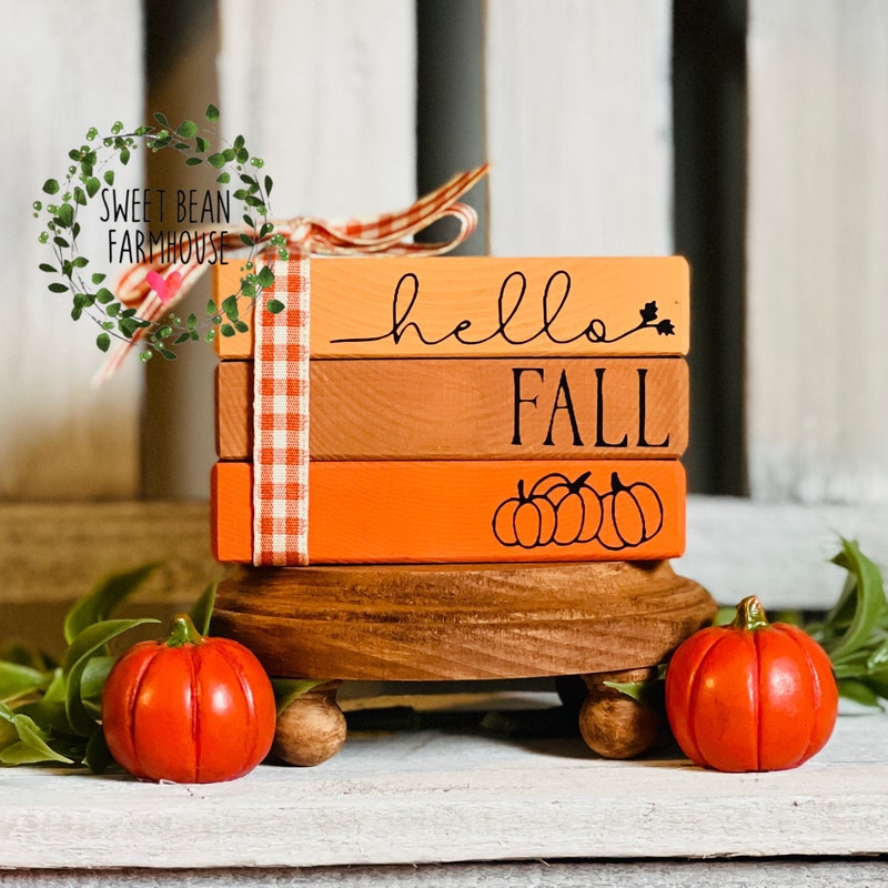 Fall Book Stack - Etsy