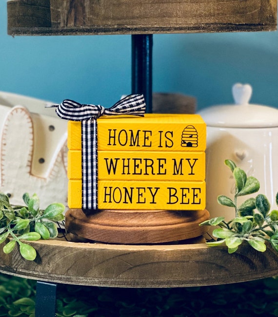 Honey Bee Tiered Tray / Honey Bee Decor / Honey Decor /bee 