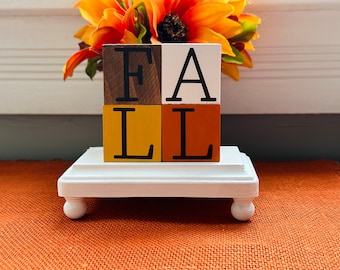 Fall Blocks Fall Tiered Tray Decor Fall Decor Fall Decorations Fall Table Decor Fall Shelf Decor Fall Kitchen Decor Fall Farmhouse Decor