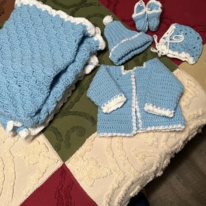 Light Blue Baby Blanket Sets