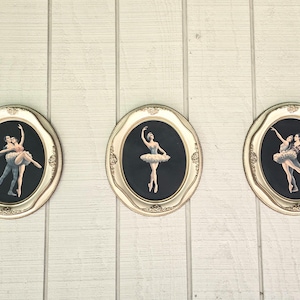 beautiful vintage ballerina print portrait frames