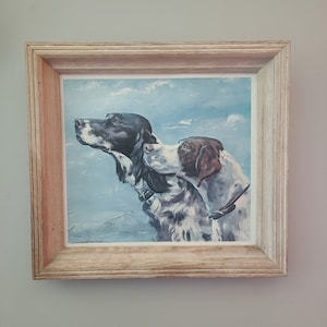 3D print of &quot;Prize Pair&quot; Bird Dogs in costal frame.