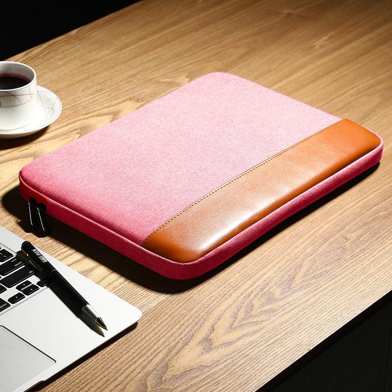 vegan leather laptop tote