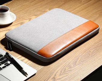 Slim Laptop Case, Vegan Leather Laptop Case, Laptop Protector, Laptop Pouch, Padded Laptop Case, Minimalist Laptop Sleeve, Macbook Sleeve