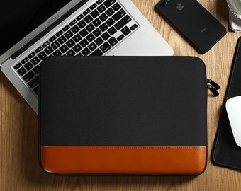 Slim Laptop Case, Vegan Leather Laptop Case, Laptop Protector, Laptop Pouch, Padded Laptop Case, Minimalist Laptop Sleeve, Macbook Sleeve