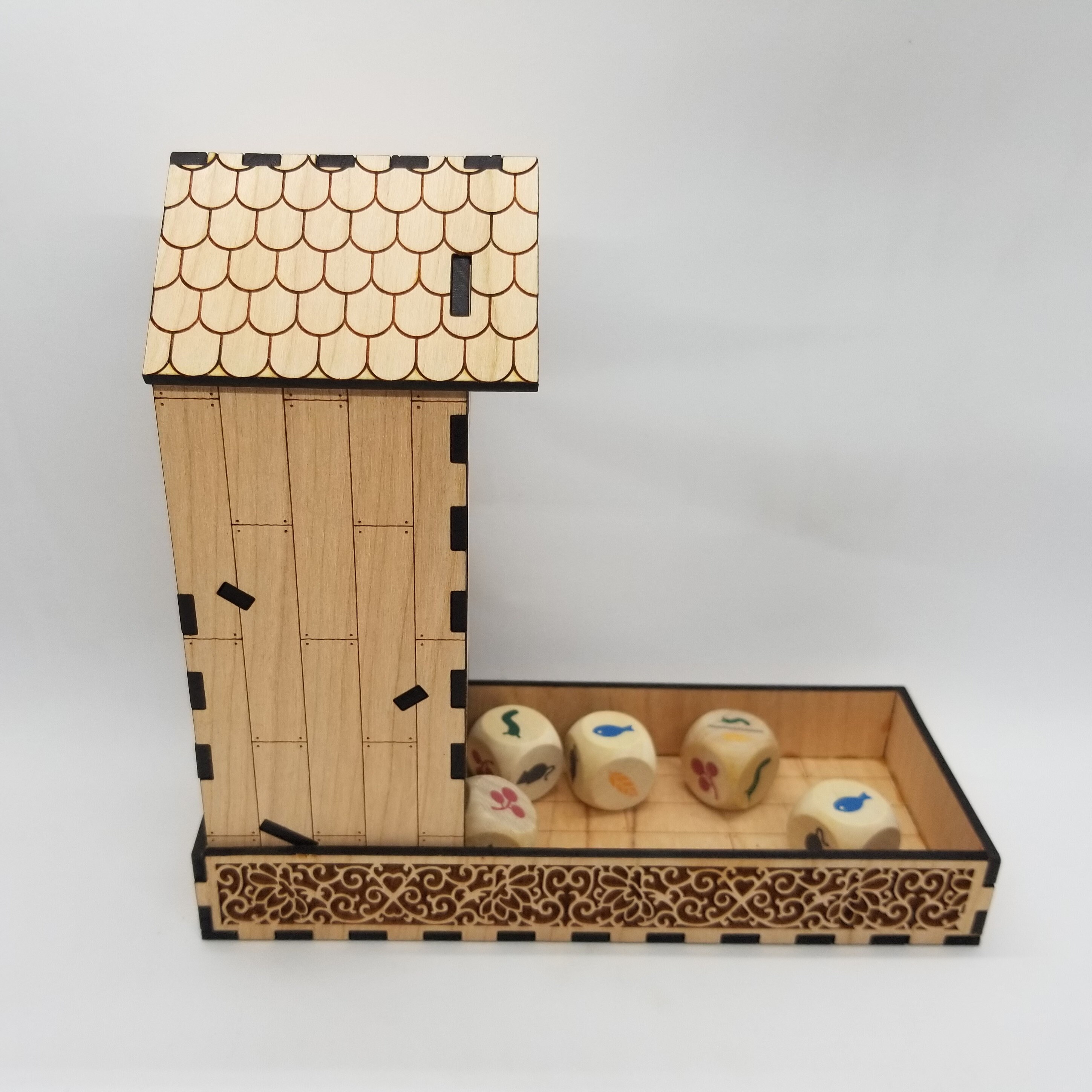 Wingspan Dice Tower cherry Pre Assembled Etsy