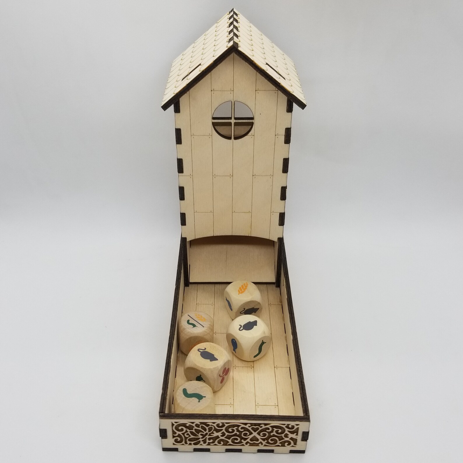 Wingspan Dice Tower Birch Pre Assembled Etsy