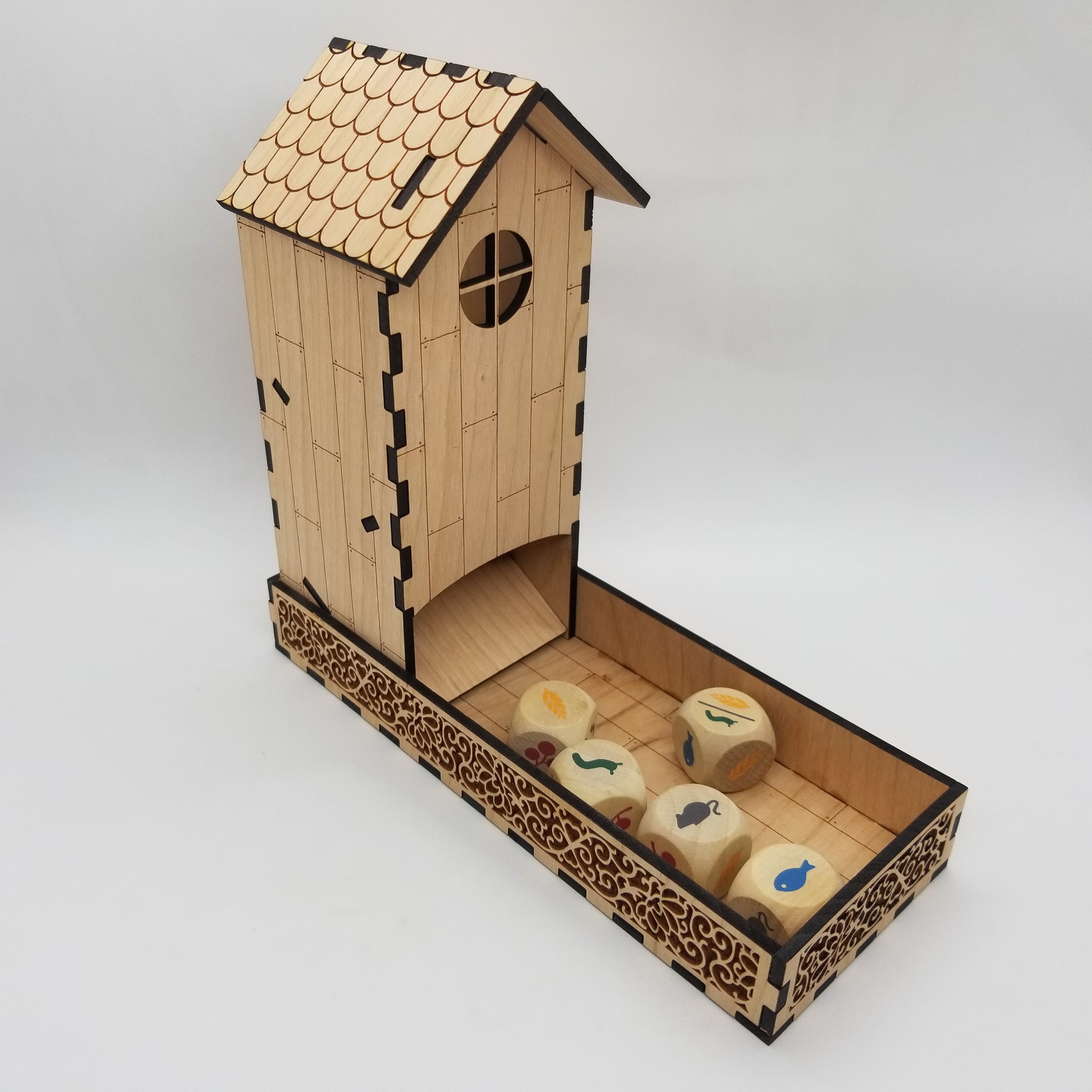 Wingspan Dice Tower cherry Pre Assembled Etsy