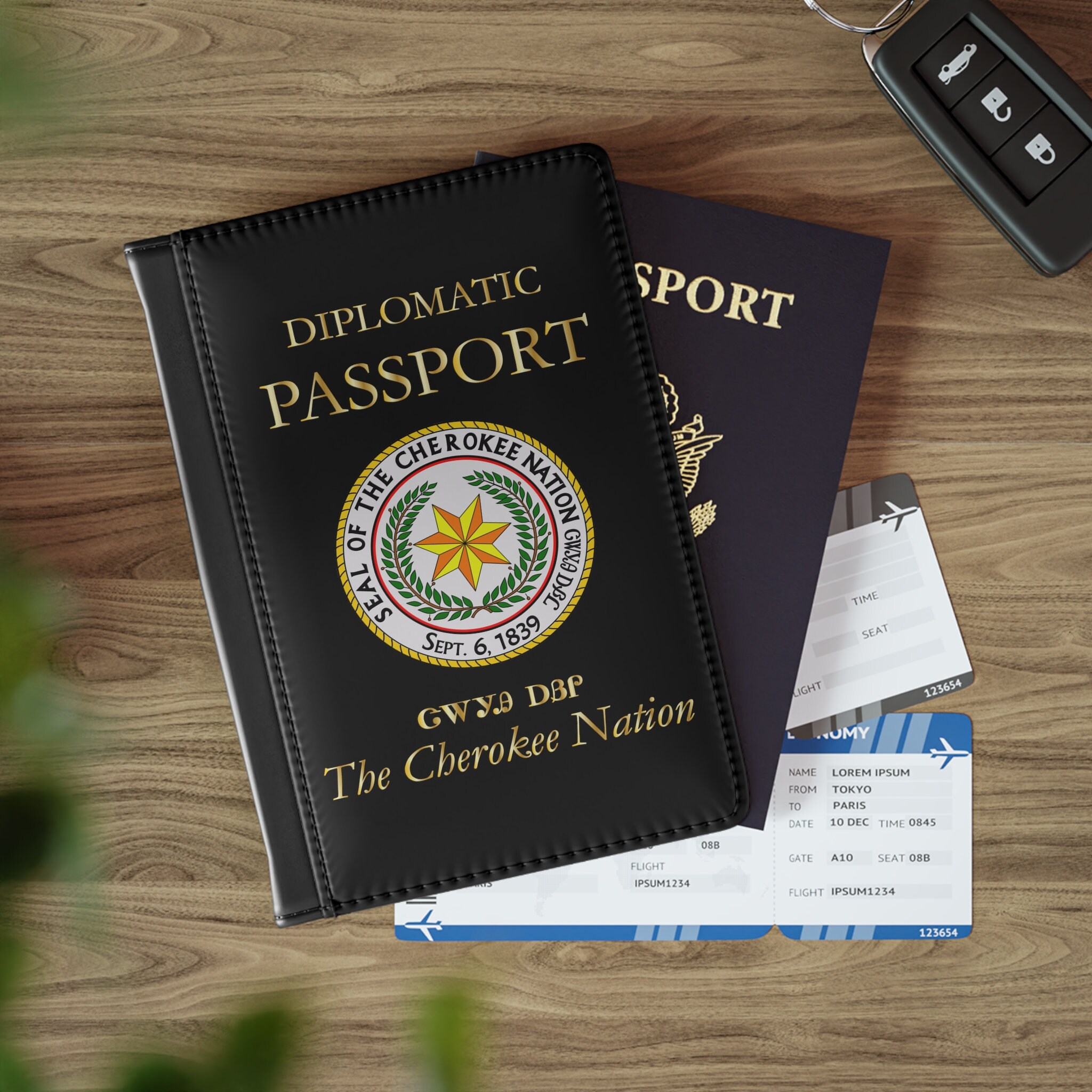 Cherokee Nation Diplomatic Passport Cover Etsy