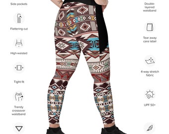 Deep Roots - Crossover Leggings w/ Pockets