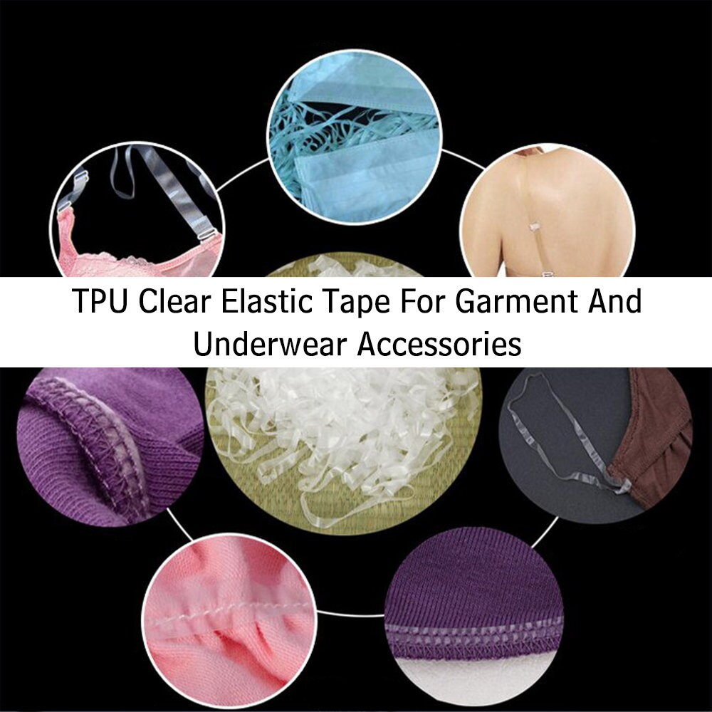 High Quality Anti-Aging Stretchy Tape Clear Sewing Elastic TPU Band - China  Elastic Tape and Rubber Tape price