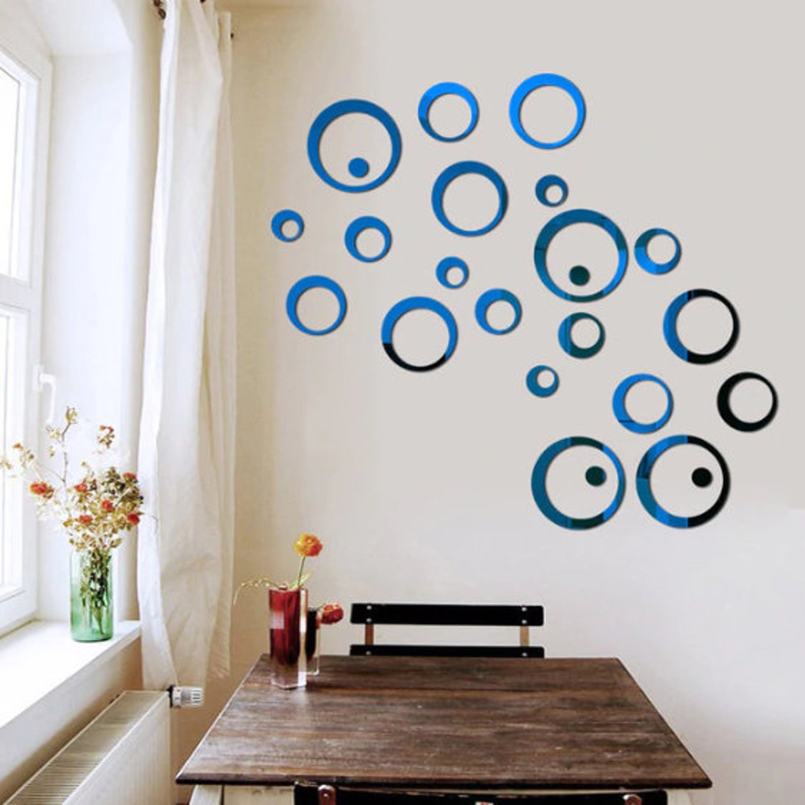Mirror Wall Stickers Wall Art Decals Bedroom/bathroom Etsy