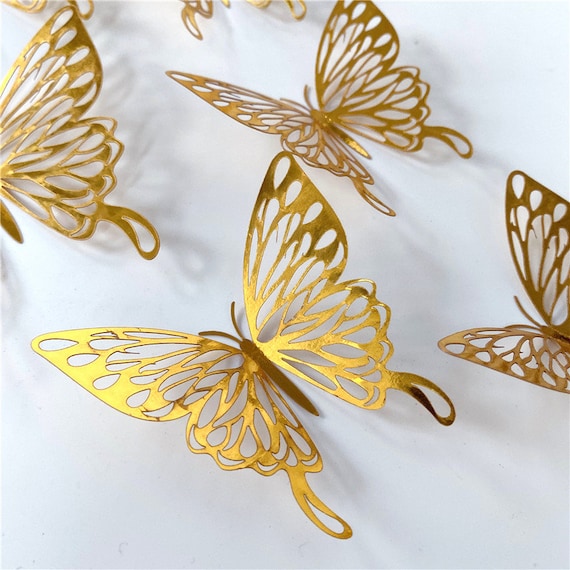 12 Piece 3D Butterfly Wall Art