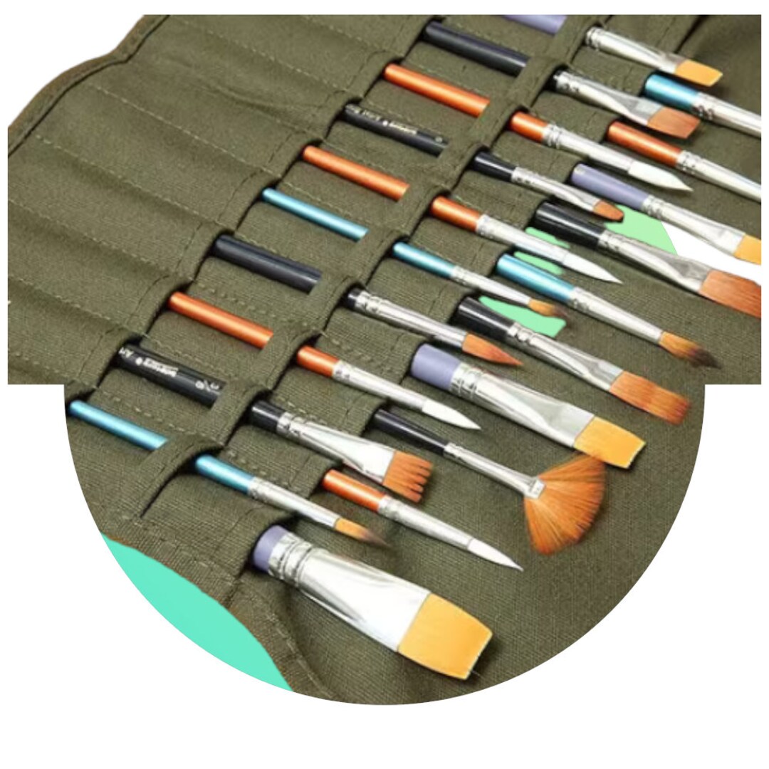 Brush/pen Cases Holder, Portable Storage Case Stationery, Roll up