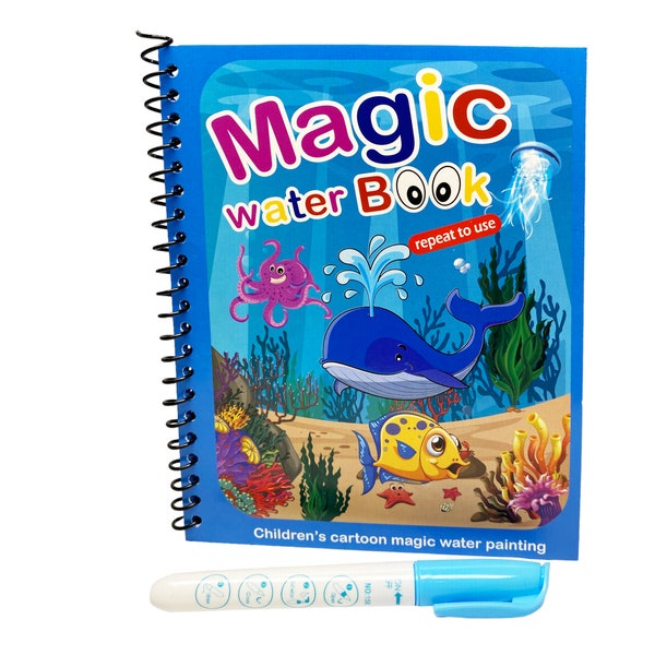 Children Magic Water Painting Book, Gift For Children, Reusable Colouring Books