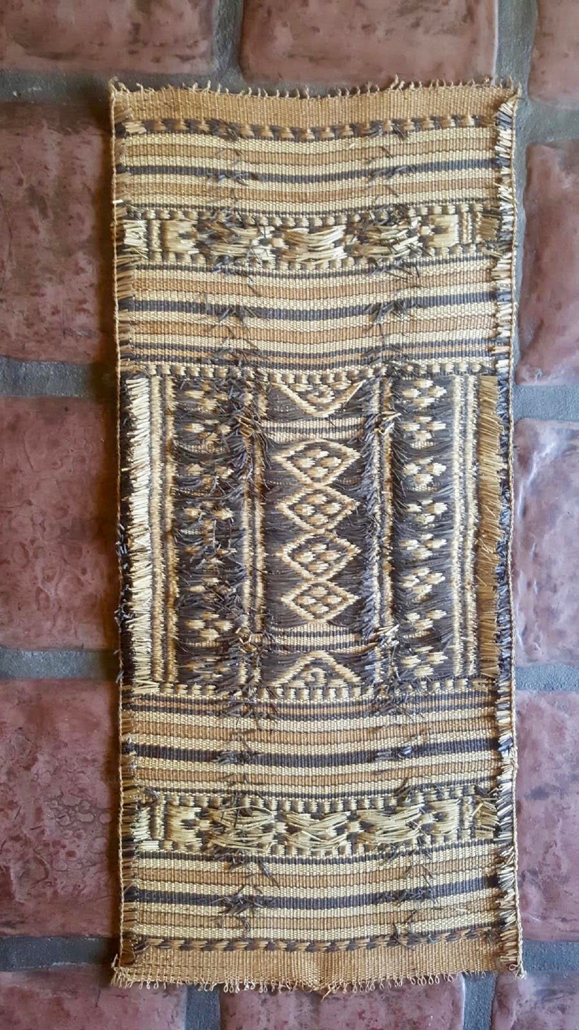 Maldivian Coconut Fiber Coir Woven Mat Wall Art THUNDU KUNAA Etsy