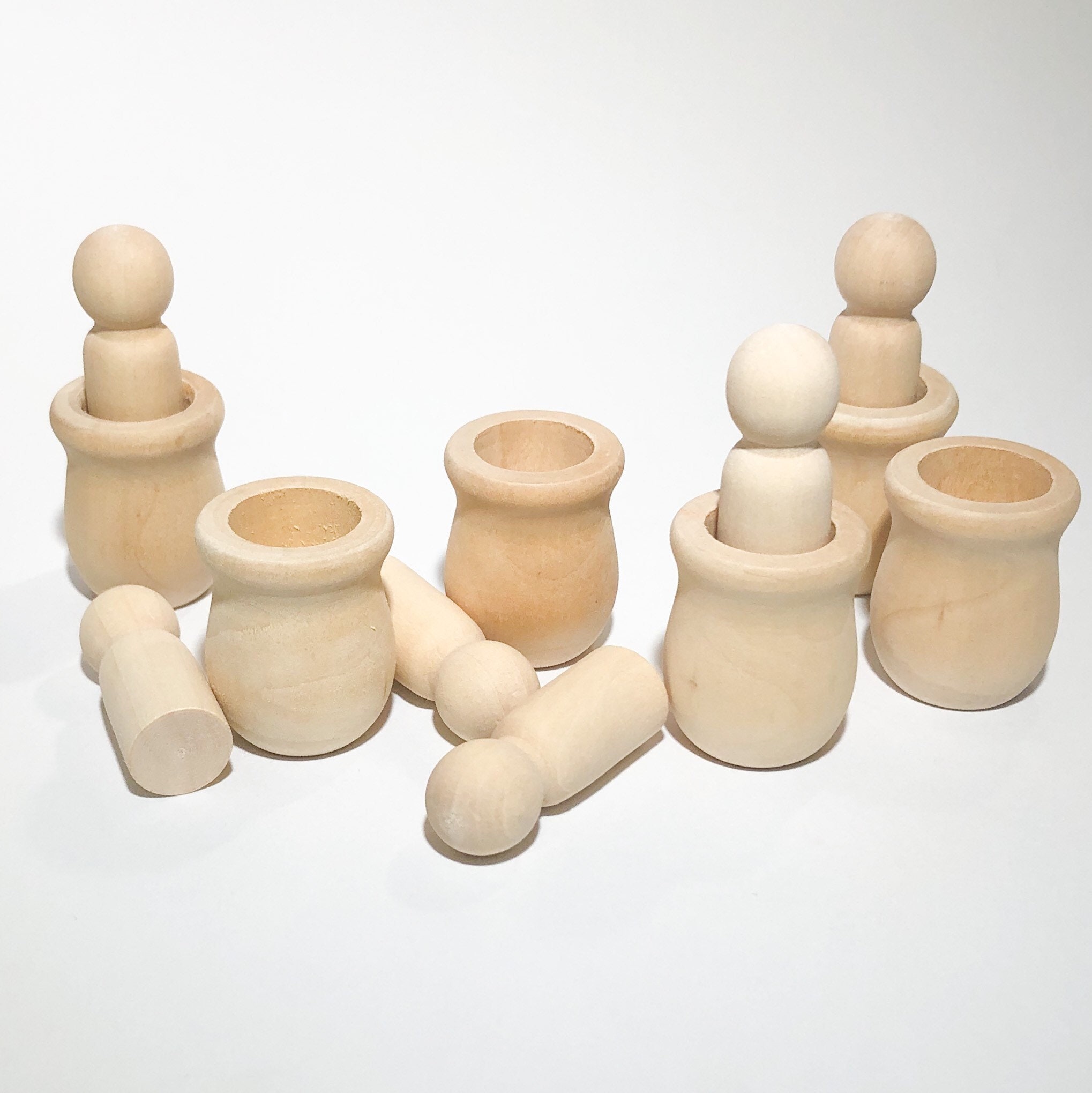 wooden nesting cups