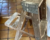 Vintage Stepladder, Wooden Stepladder