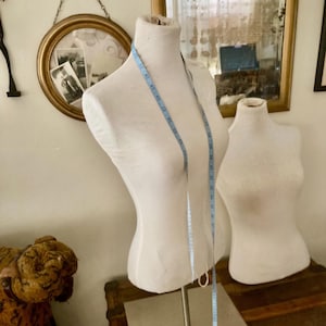 Vintage Mannequin Dress Form with Stand | 25” Full Size Art Doll Sculpture | Fiberglass Display Form for Clothing or Jewelry