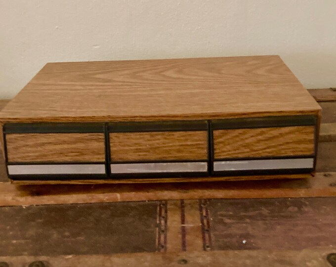 Cassette Tape Storage Drawers, Vintage Music Storage for Cassette Tapes