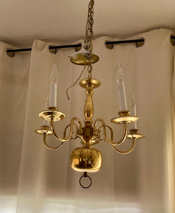 Brass cheap candelabra chandelier