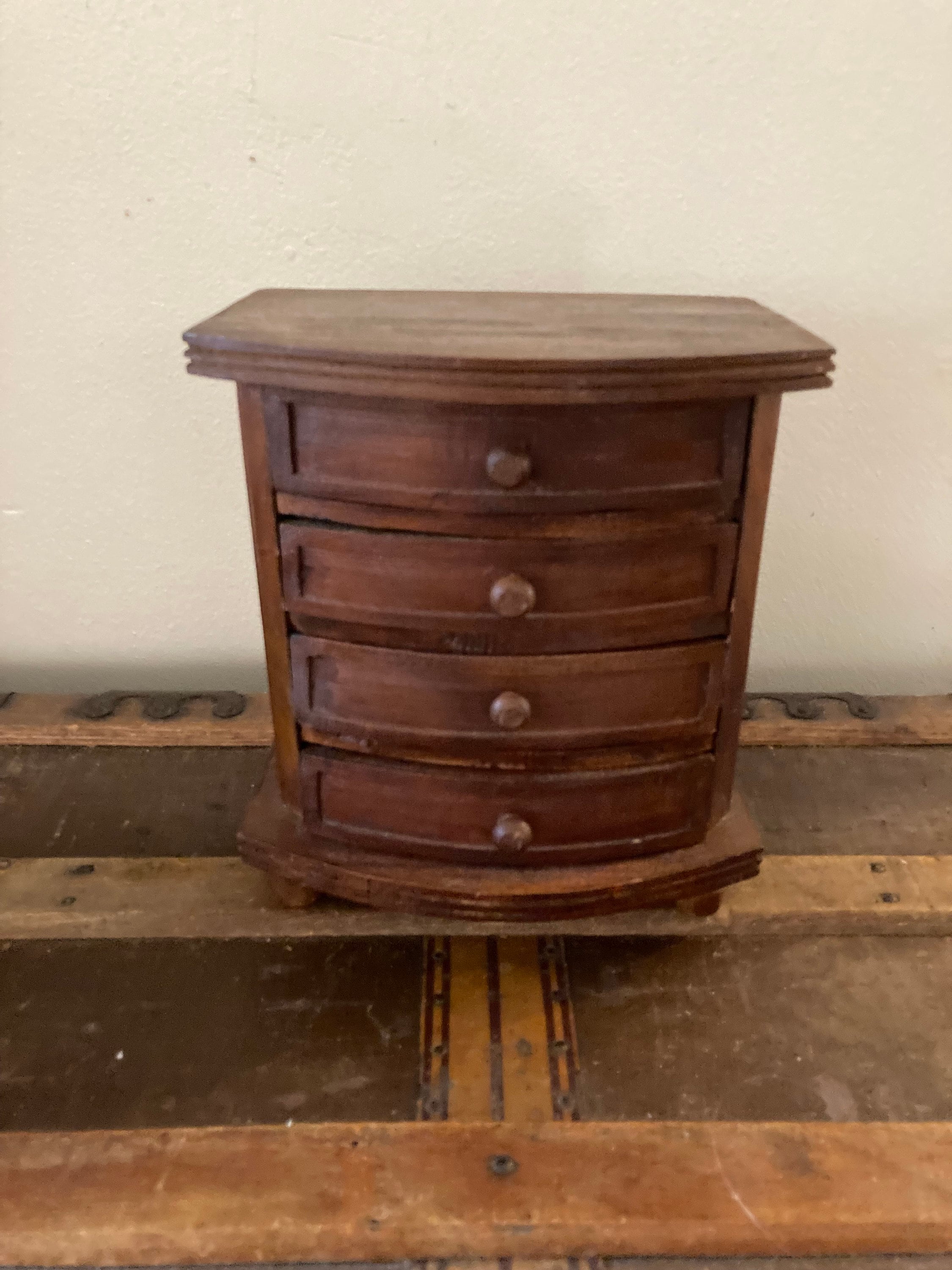 Wooden Jewelry Box With Drawers 